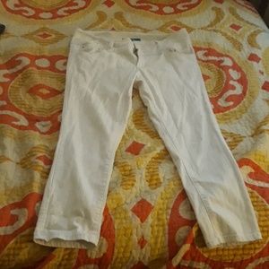 White ankle pants
